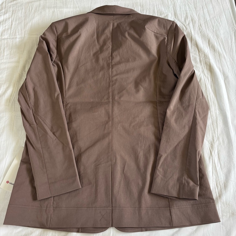 Lululemon Relaxed Fit Twill Blazer TPTC Taupetastic Brown Women’s Size M - Picture 3 of 6